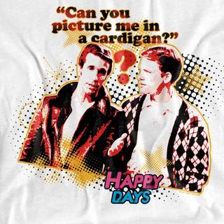 Happy Days No Cardigans Bedrucktes T-Shirt  