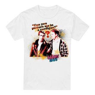 Happy Days No Cardigans Bedrucktes T-Shirt  