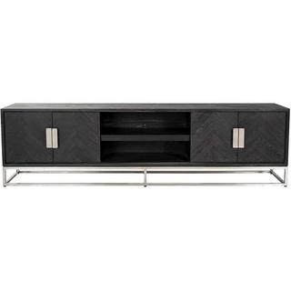 mutoni Meuble TV Blackbone noir argent 220  