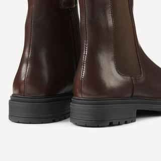 La Redoute Collections  Bottines montantes en cuir zippées 