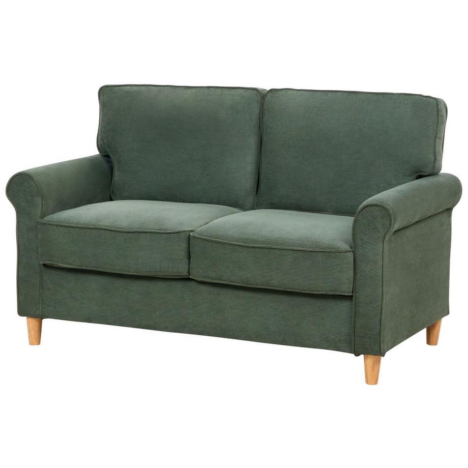 Beliani Canapé 2 places en Velours côtelé Rétro RONNEBY  