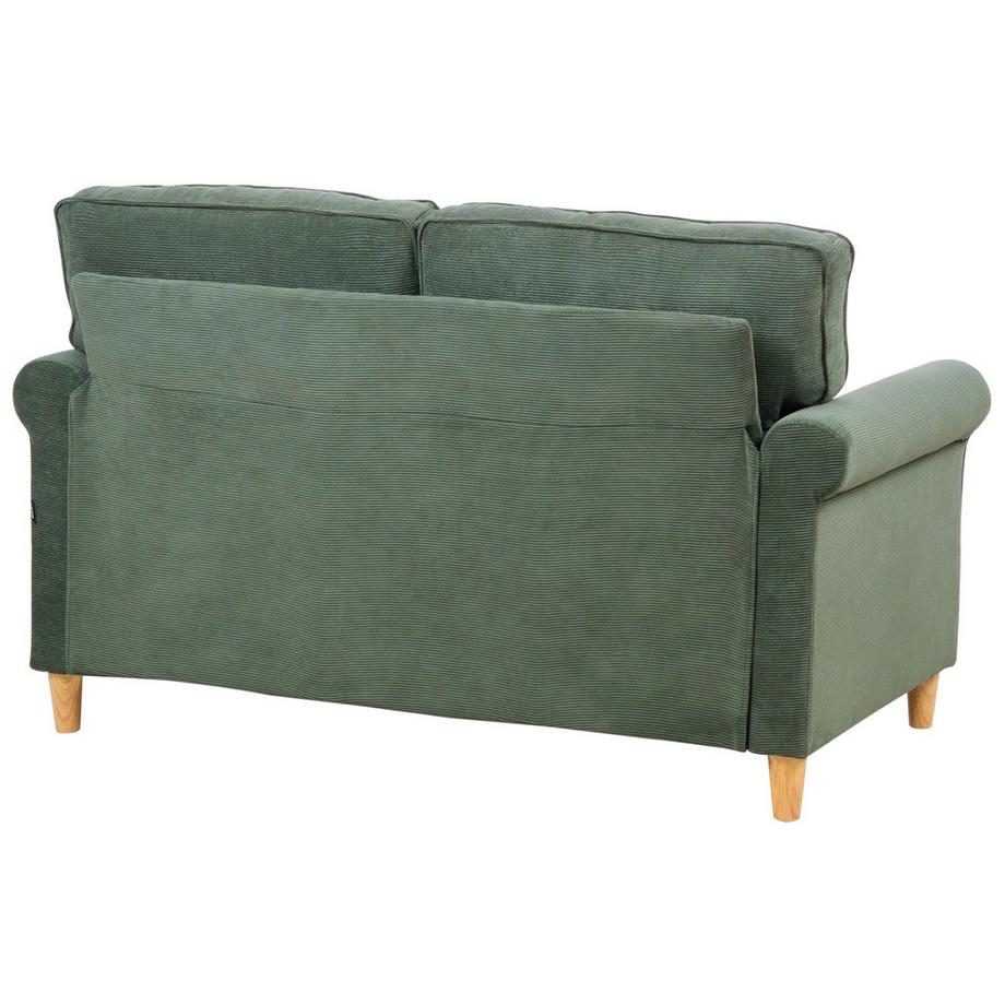 Beliani Canapé 2 places en Velours côtelé Rétro RONNEBY  