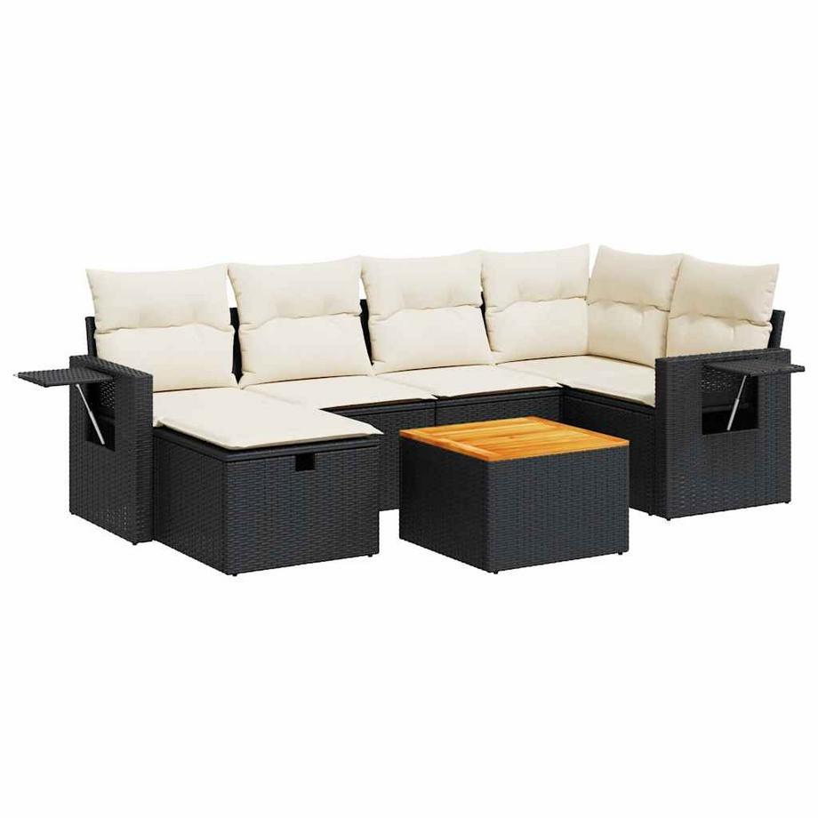 set di divani da giardino Polirattan