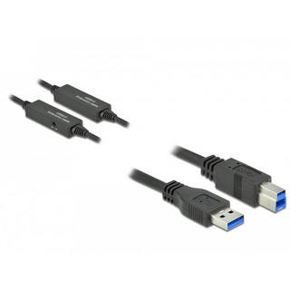 DeLock  85380 cavo USB 10 m USB 3.2 Gen 1 (3.1 Gen 1) USB A USB B Nero 