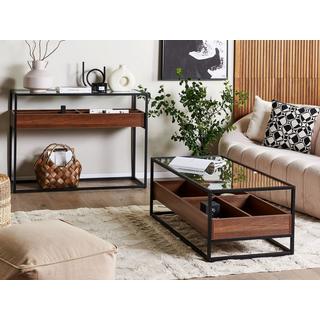 Beliani Console en Verre de sécurité Moderne WACO  