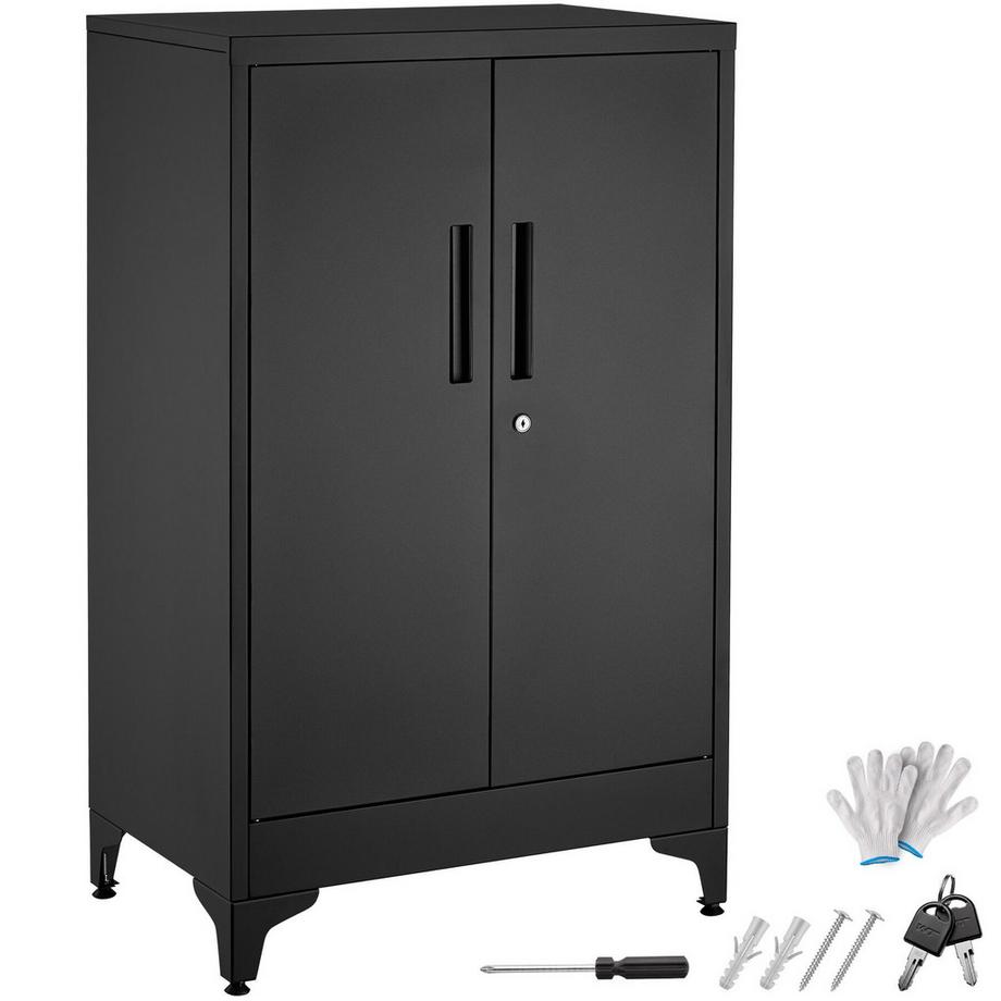 Armoire à dossiers Blake, étagères réglables, pieds ajustables, verrouillable, rangement sécurisé