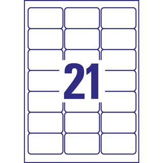 Avery-Zweckform AVERY ZWECKFORM Adressetiketten 63,5x38,1mm, 525 Stück  