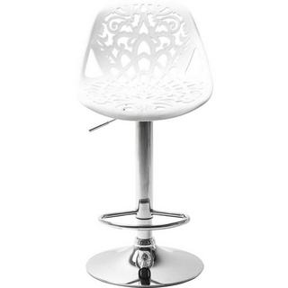 mutoni Sgabello da bar Ornament Bianco  