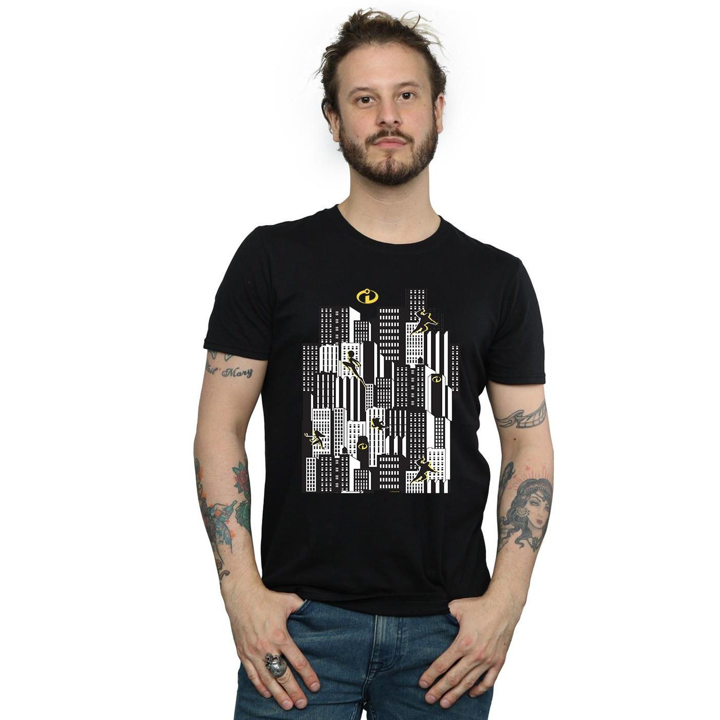 The Incredibles The Incredibles T-shirt grafica Cityscape  