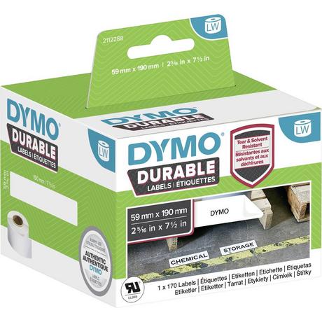 Dymo  LabelWriter Hochleistungs-Rollenetiketten, 190 mm x 59 mm, permanent 