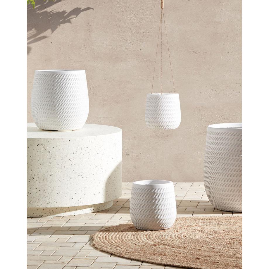 Beliani Vaso per piante en Fibra d'argilla Moderno LIVADIA  