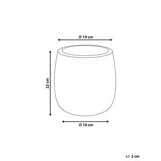 Beliani Cache-pot en Fibre d'argile Moderne LIVADIA  