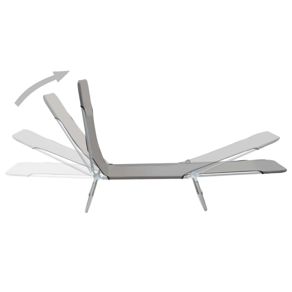 VidaXL Chaise longue tissu  