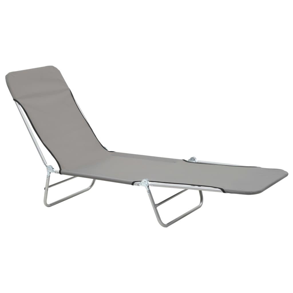 VidaXL Chaise longue tissu  