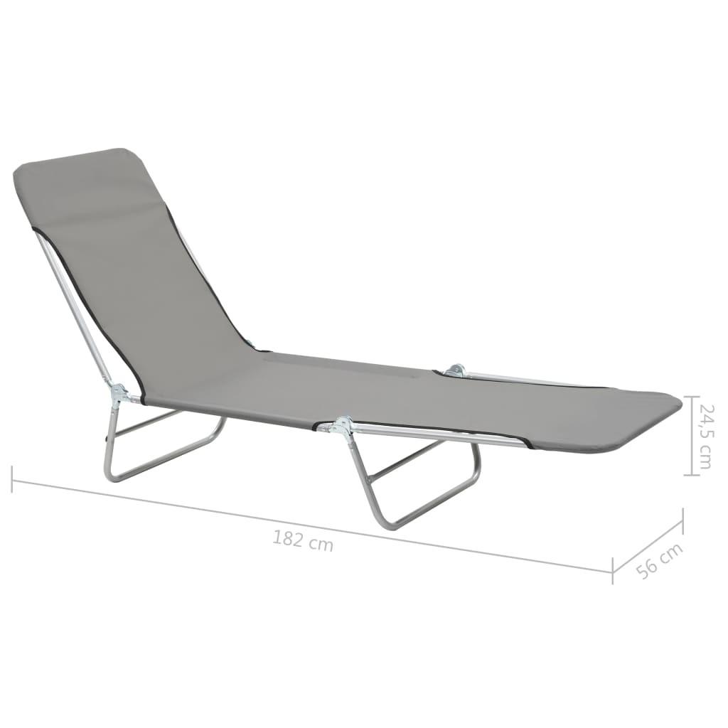 VidaXL Chaise longue tissu  