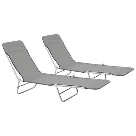 VidaXL Chaise longue tissu  