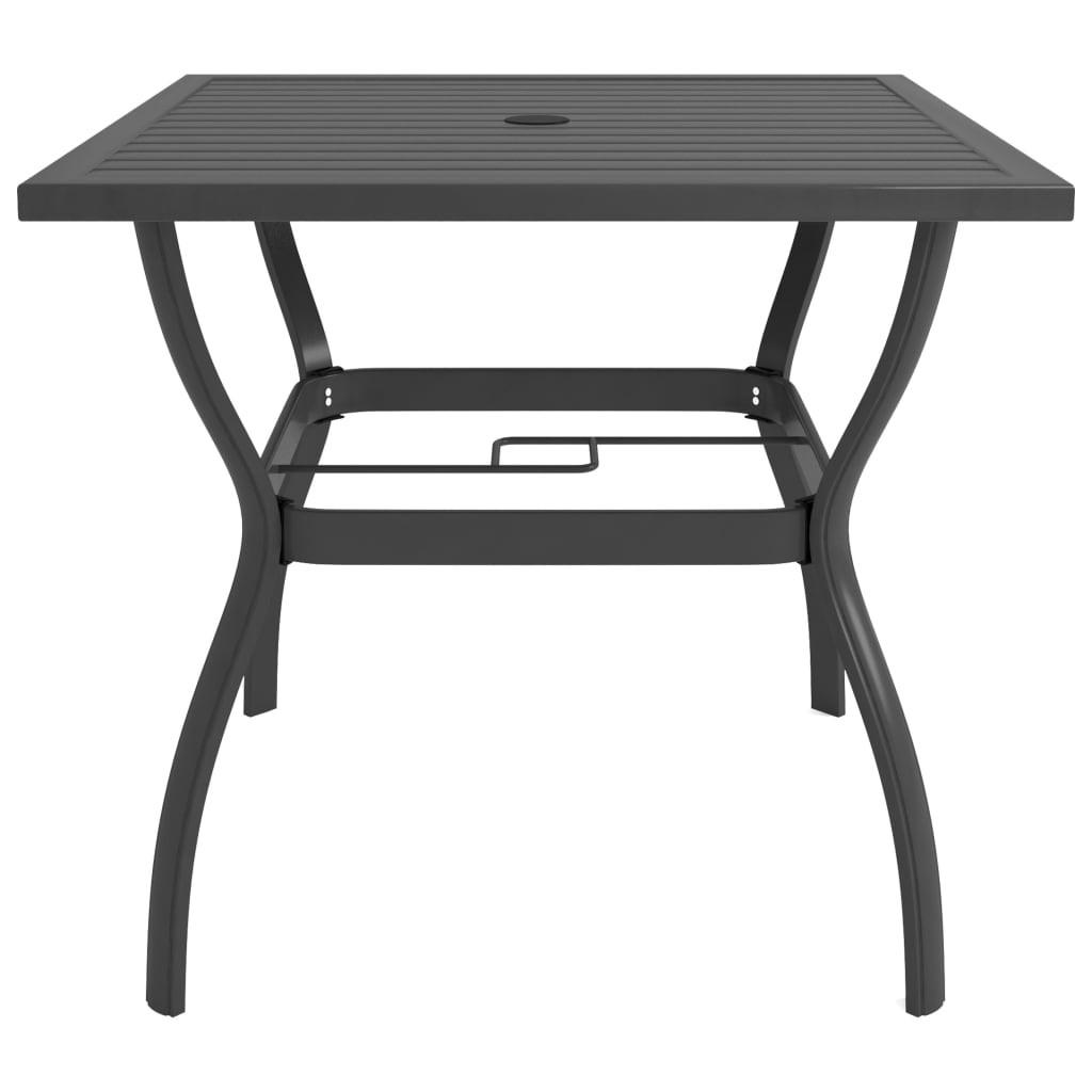 VidaXL Table de jardin acier  