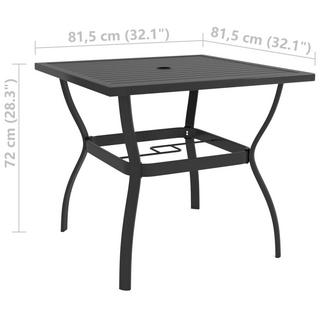 VidaXL Table de jardin acier  