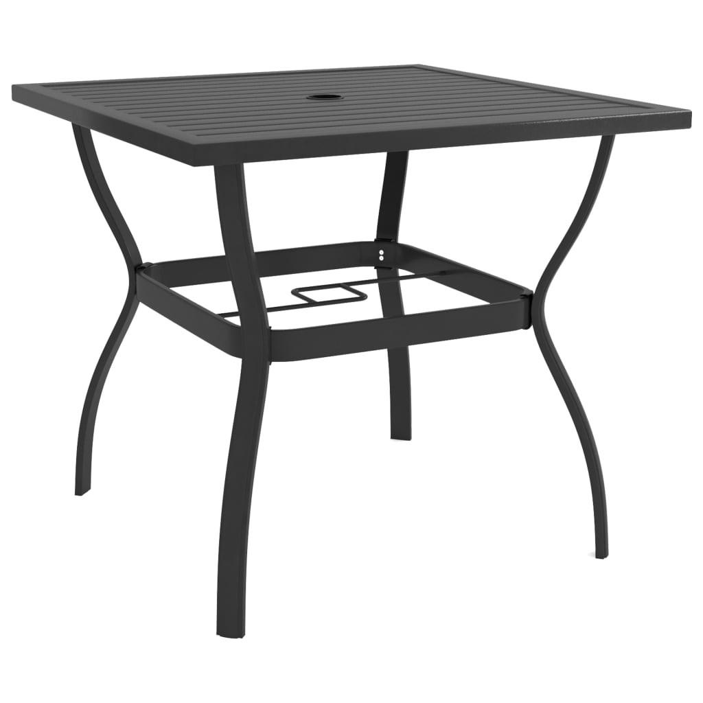 VidaXL Table de jardin acier  