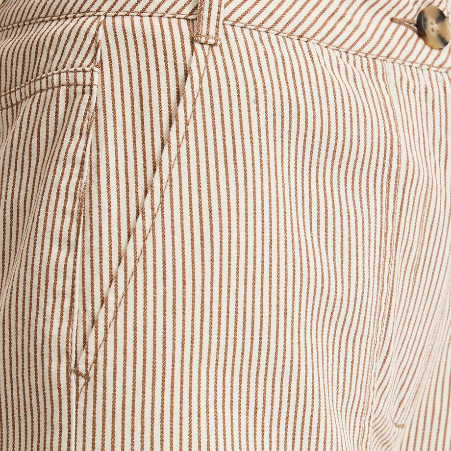 La Redoute Collections Pantaloni larghi stile carpentiere a righe  