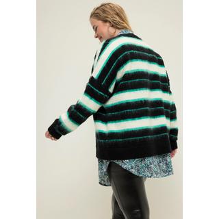 Studio Untold  Cardigan, oversized, rayures, col V 