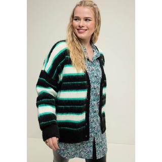 Studio Untold  Cardigan, oversized, rayures, col V 