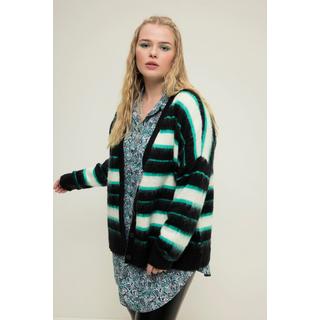 Studio Untold  Cardigan, oversized, rayures, col V 