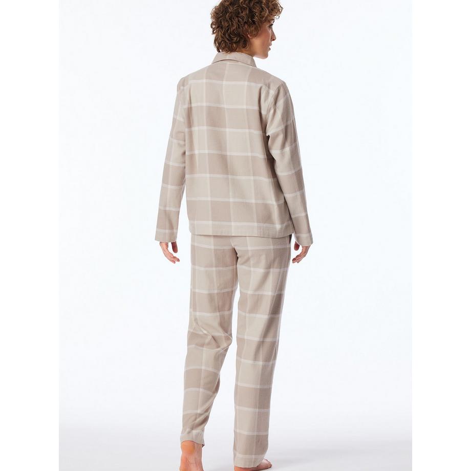 Schiesser Selected Premium Warming Karierter Pyjama  