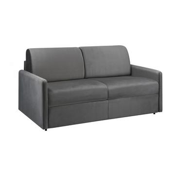 Schlafsofa 3Sitzer Samt Liegefläche mit Lattenrost mit breiten Latten 1Matratze CALIFE