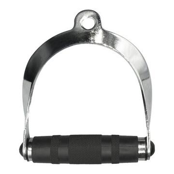 Gebogener Zug-/Ziehgriff aus Stahl und GladiatorFit-Gummi