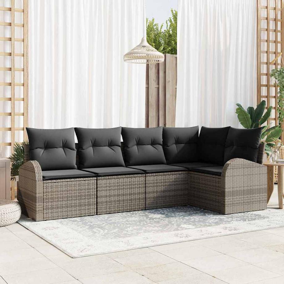 VidaXL Canapé de jardin poly rattan  