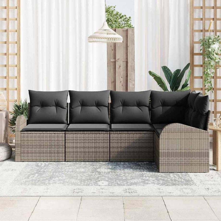 VidaXL Canapé de jardin poly rattan  