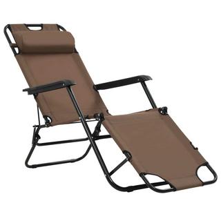 VidaXL Chaise longue tissu  