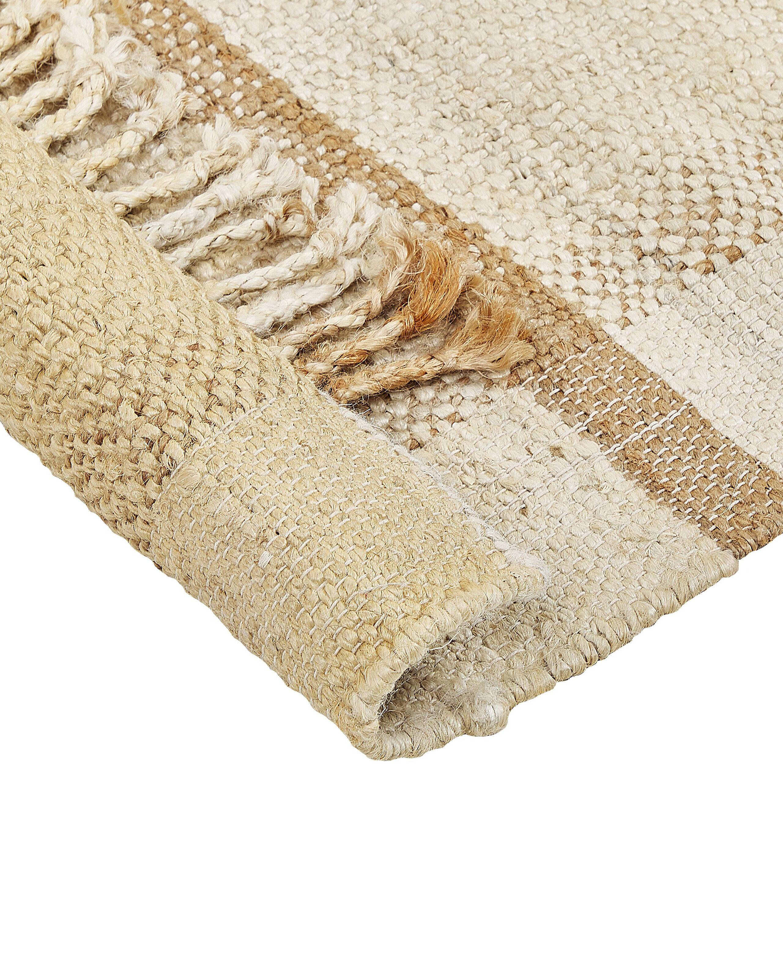 Beliani Tapis en Jute Boho YELMEZ  