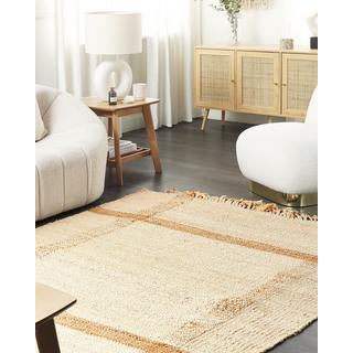 Beliani Tapis en Jute Boho YELMEZ  