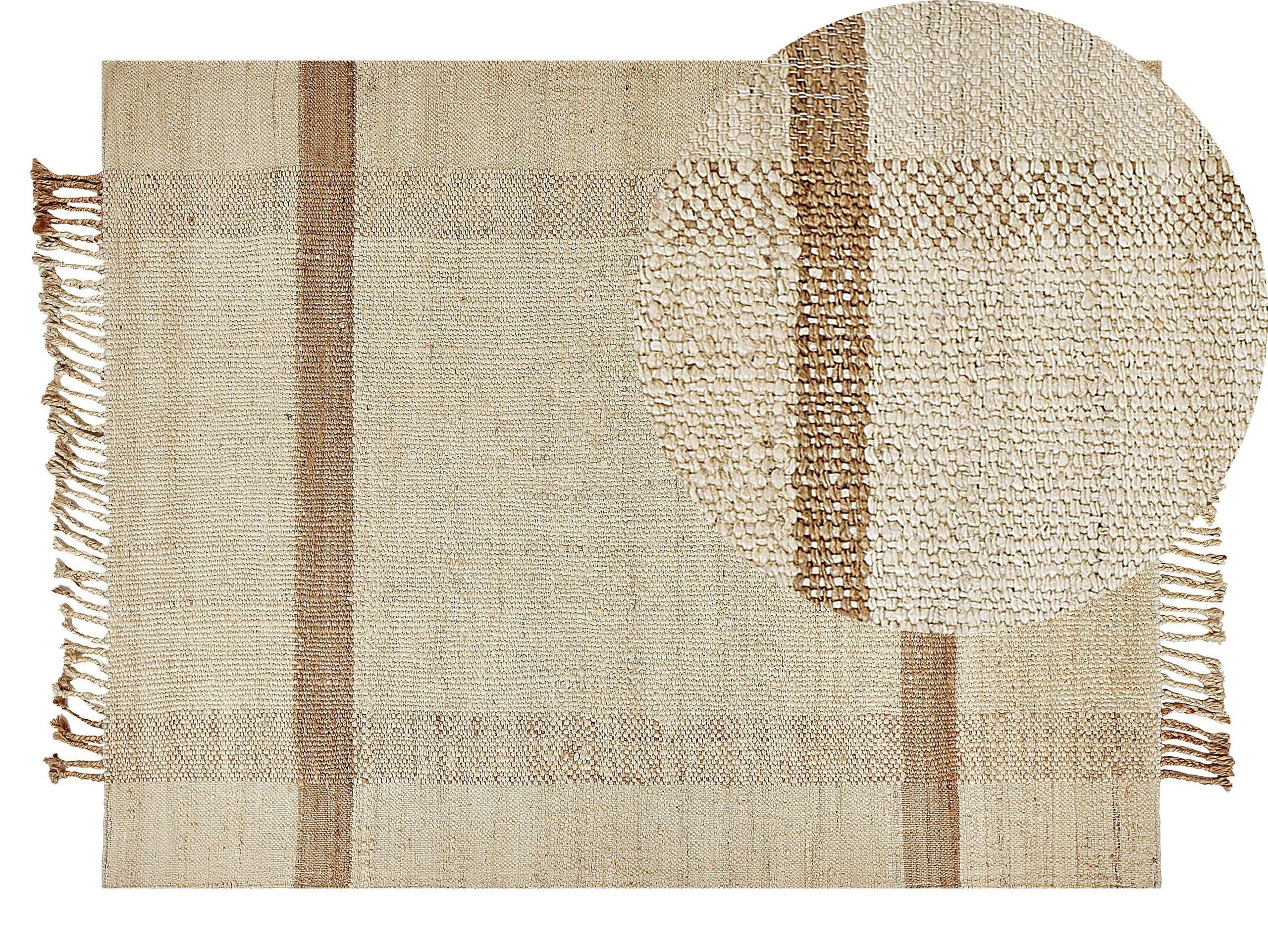 Beliani Tapis en Jute Boho YELMEZ  