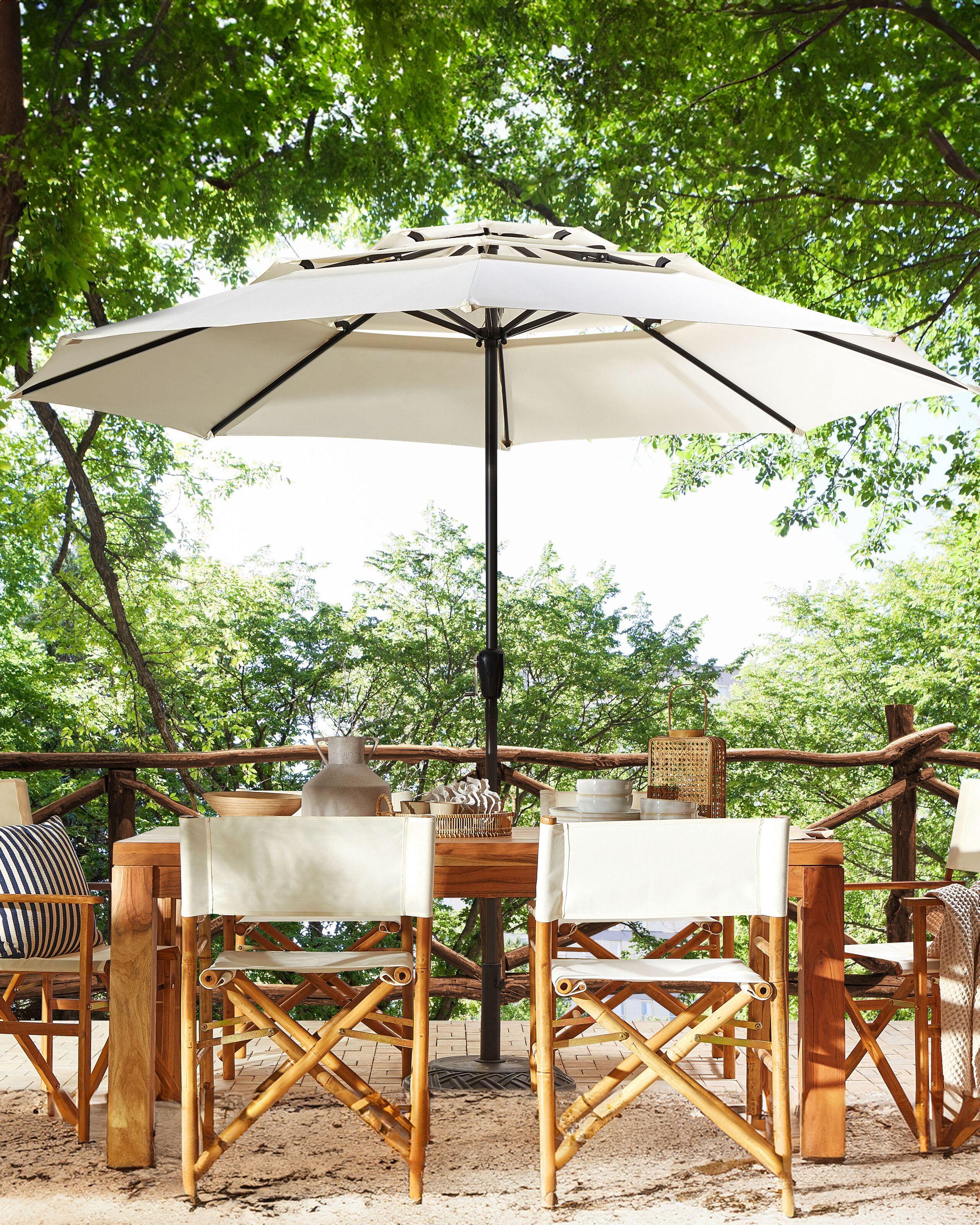 Beliani Ombrellone da esterno en Tessuto BIBIONE  