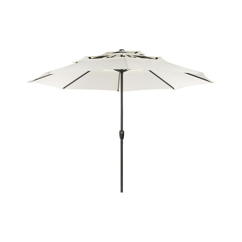 Beliani Marktschirm aus Stoff BIBIONE  