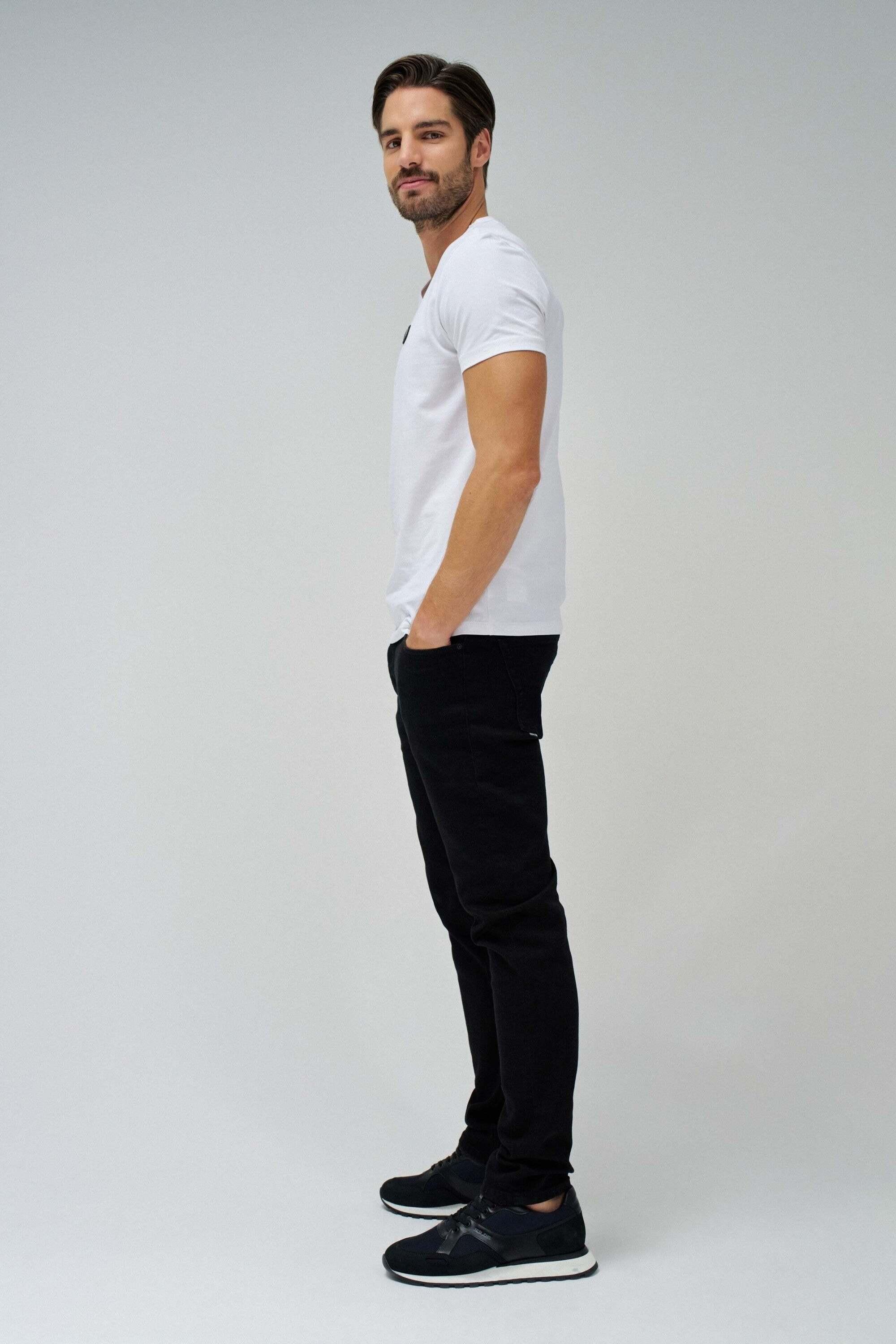 Salsa T-Shirt V-Neck Cotton Lycra Metal Badge  