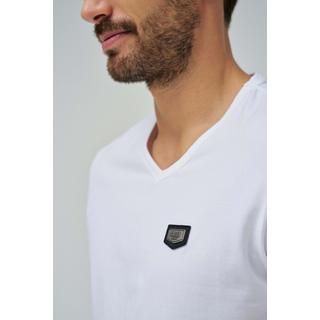 Salsa T-Shirt V-Neck Cotton Lycra Metal Badge  