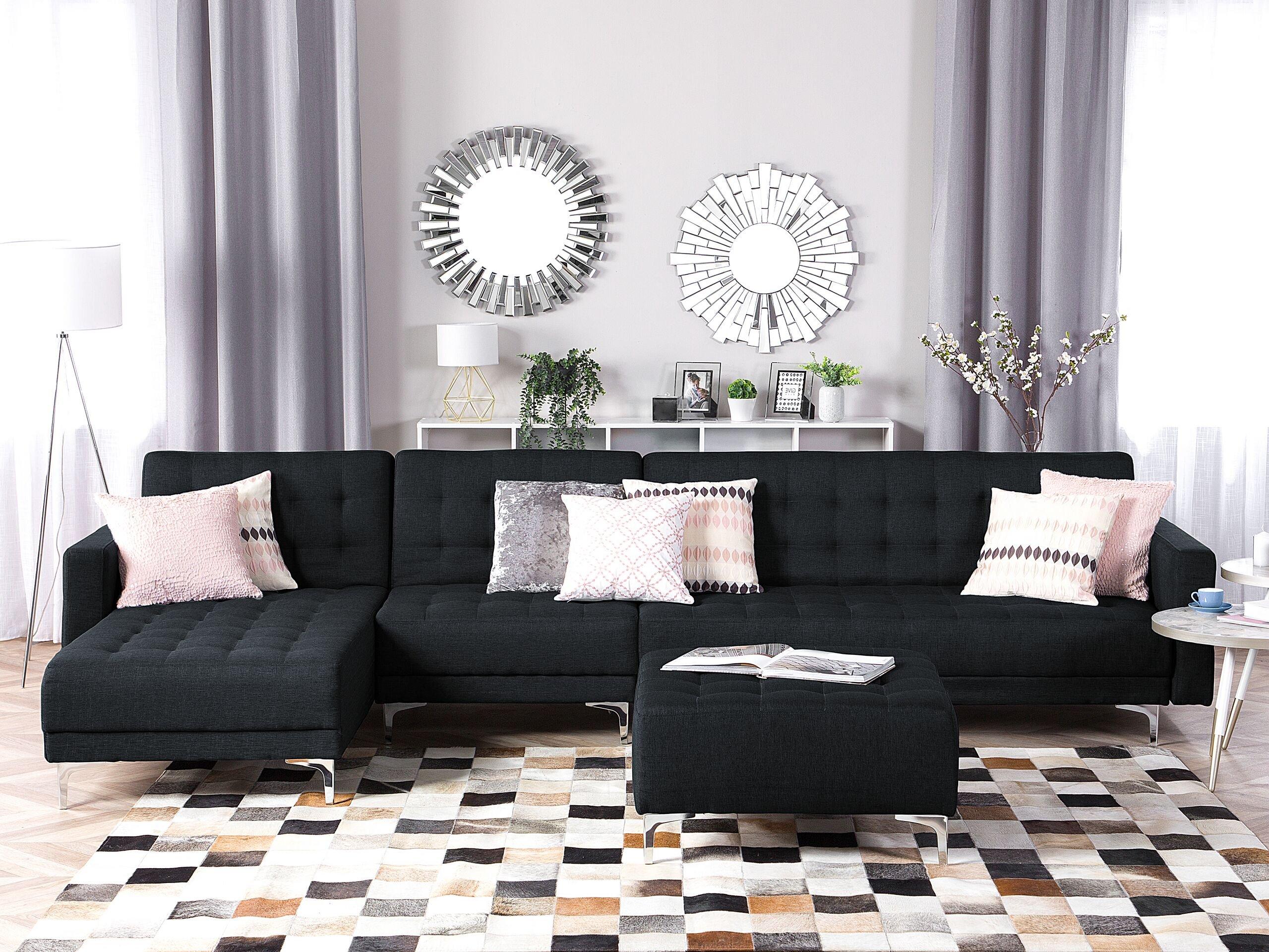 Beliani Ecksofa aus Polyester Modern ABERDEEN  