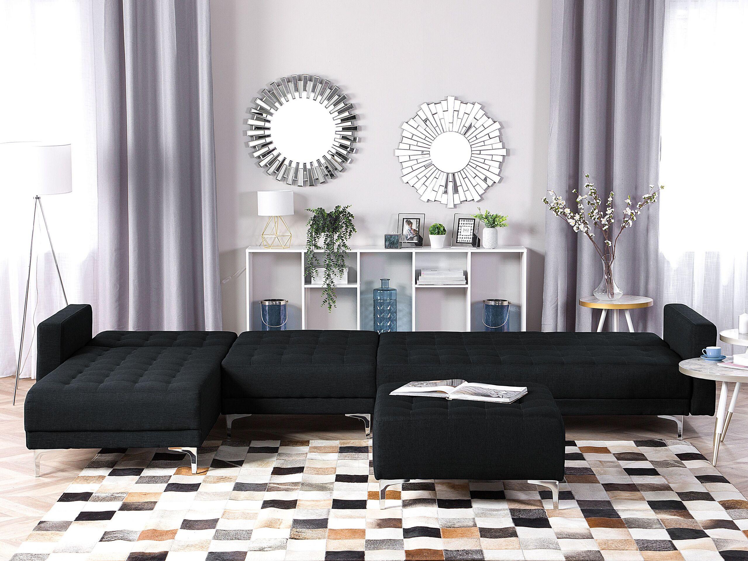 Beliani Ecksofa aus Polyester Modern ABERDEEN  