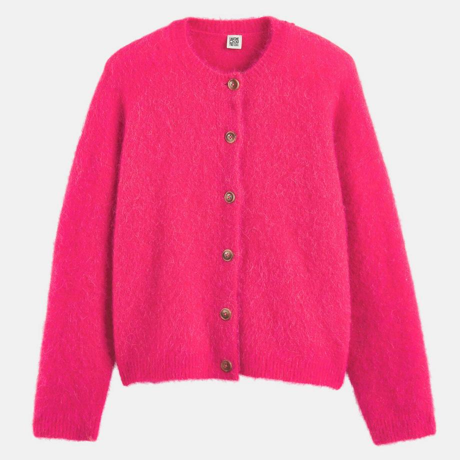 La Redoute Collections Cardigan in misto alpaca spazzolata  