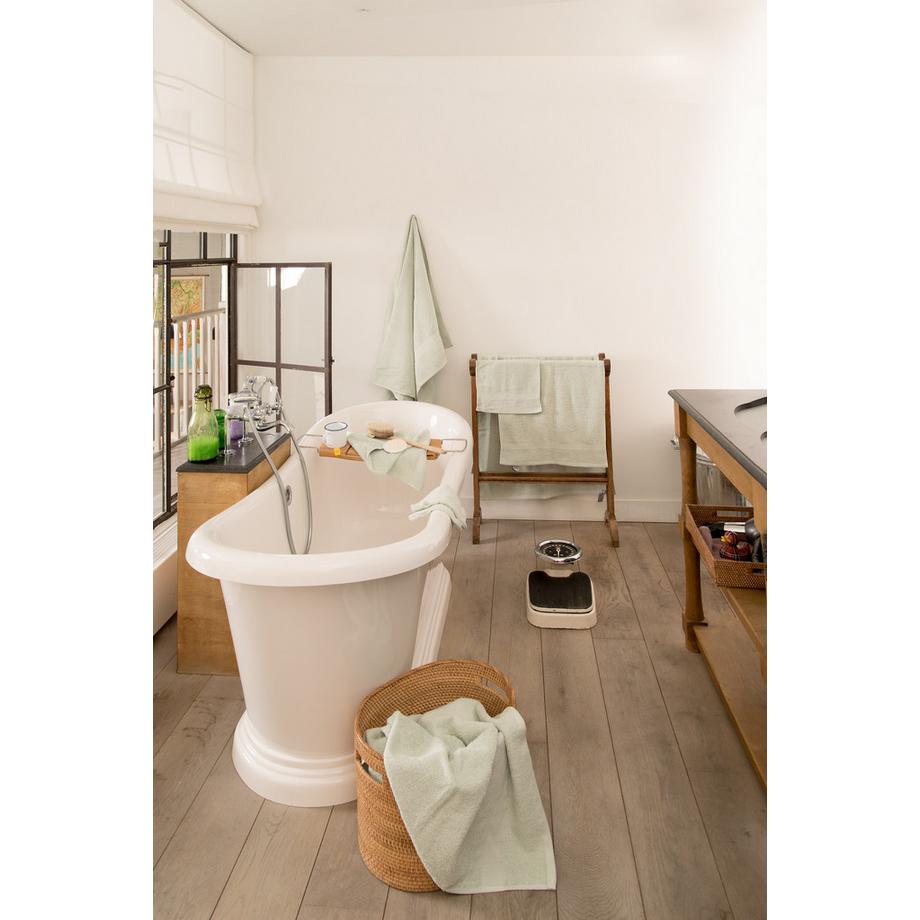 Tiseco Serviette de bain - 70 x 140 cm - Vert menthe  