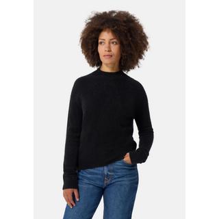 CASH-MERE.CH  Brushed Kaschmir Pullover mit kurzem Stehkragen 