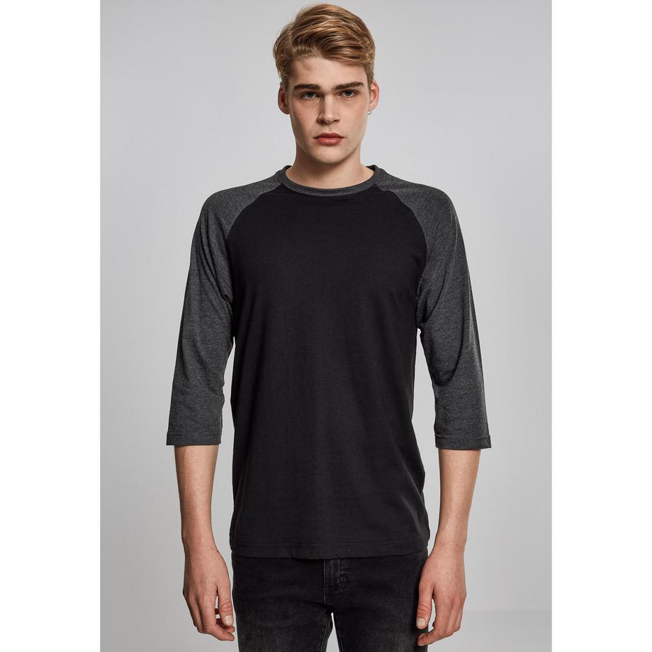 URBAN CLASSICS T-shirt Raglan Maniche 3/4 a Contrasto  