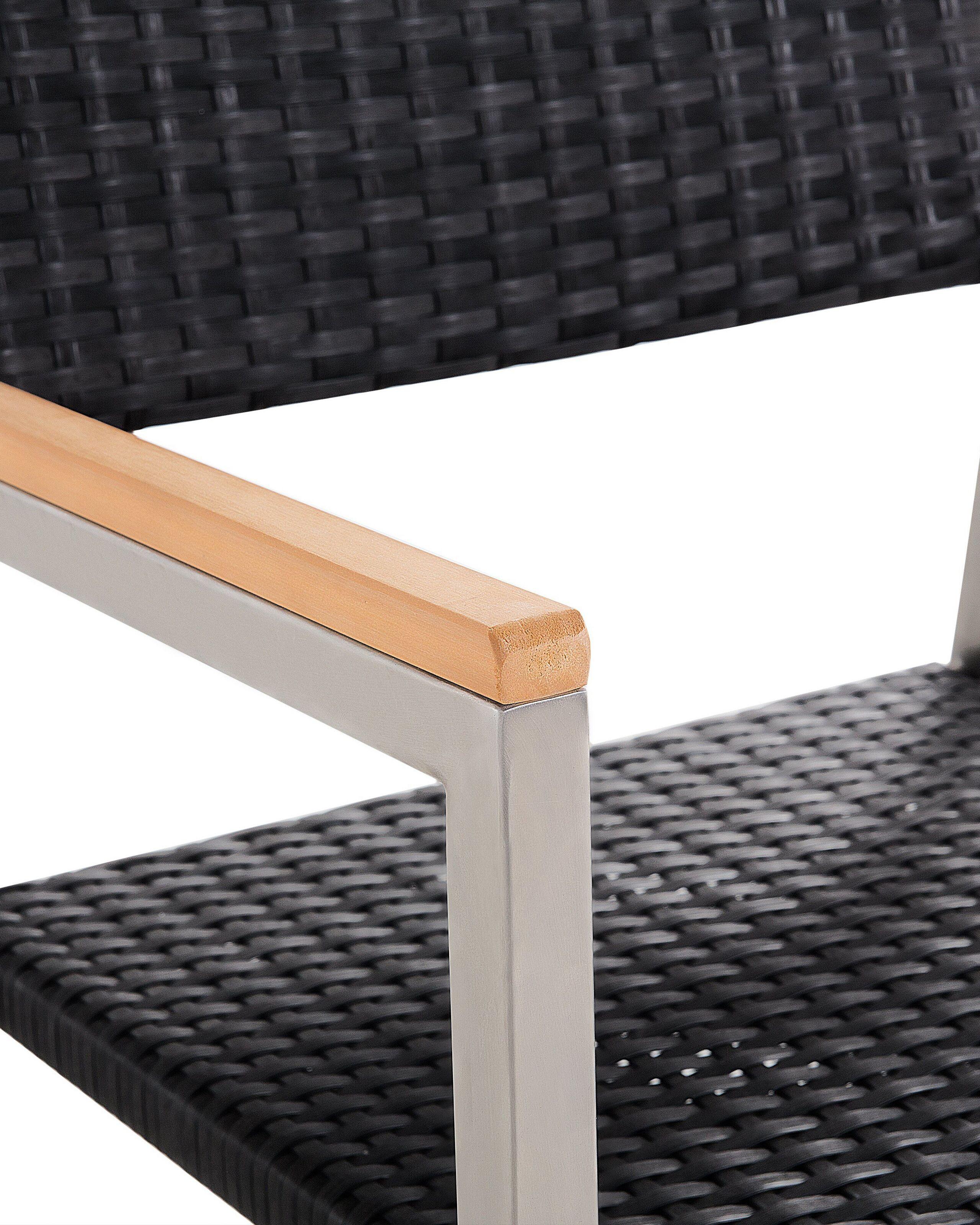 Beliani Set di 6 sedie da giardino en Rattan sintetico Industriale GROSSETO  