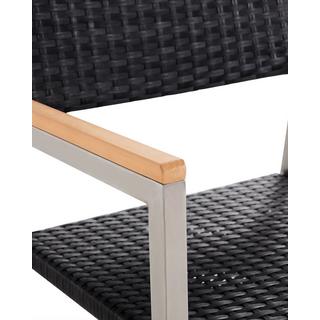 Beliani Set di 6 sedie da giardino en Rattan sintetico Industriale GROSSETO  