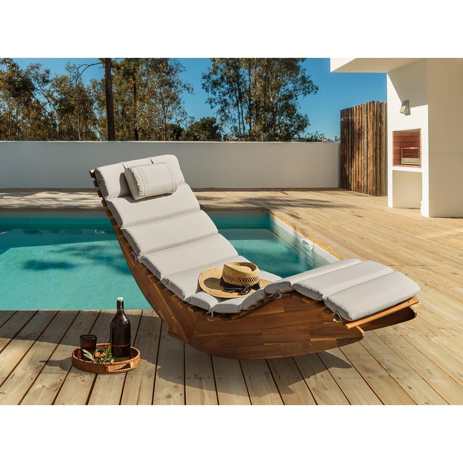 Beliani Liegenauflage aus Polyester Modern BRESCIA PREMIUM  