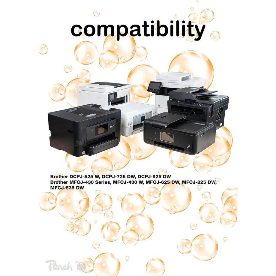 Peach  Tinte Brother-1220 Mult-Pack 